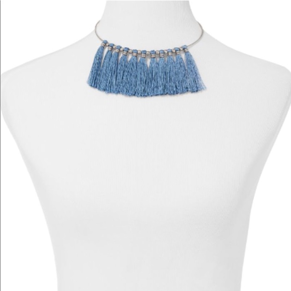 Bluebell fringe statement necklace - Picture 3 of 3
